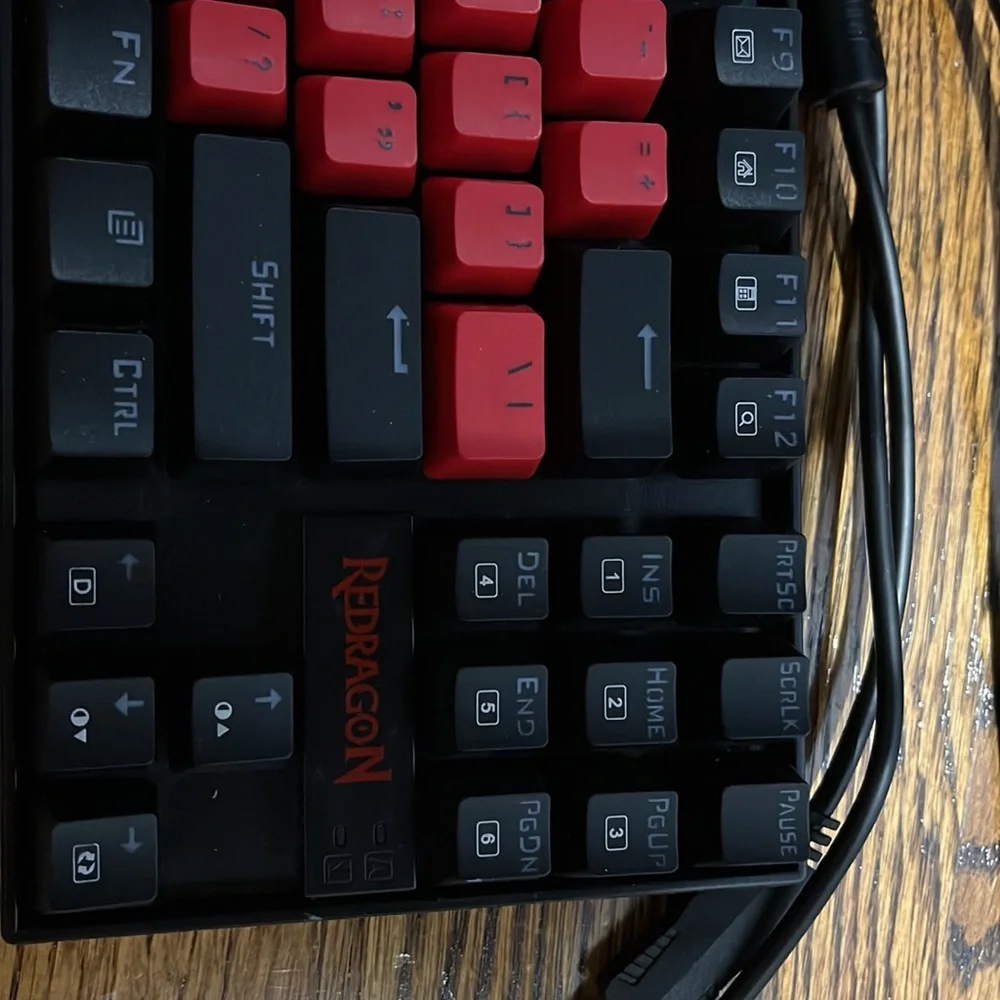 Red dragon gaming keyboard